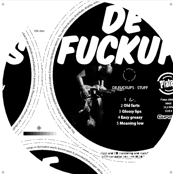 de fuckups album label side b